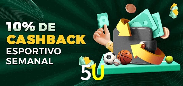 10% de bônus de cashback na 5U