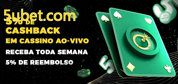 Promoções do cassino ao Vivo 5ubet.com